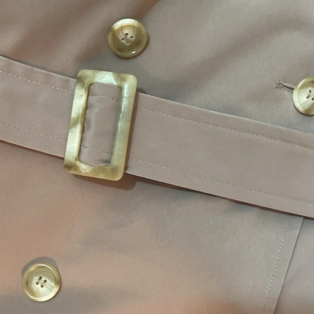 Vintage Fleet Street Trench coat raincoat size 14 belted - Picture 11 of 14